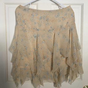 Banana Republic Tiered Chiffon Skirt Size 4